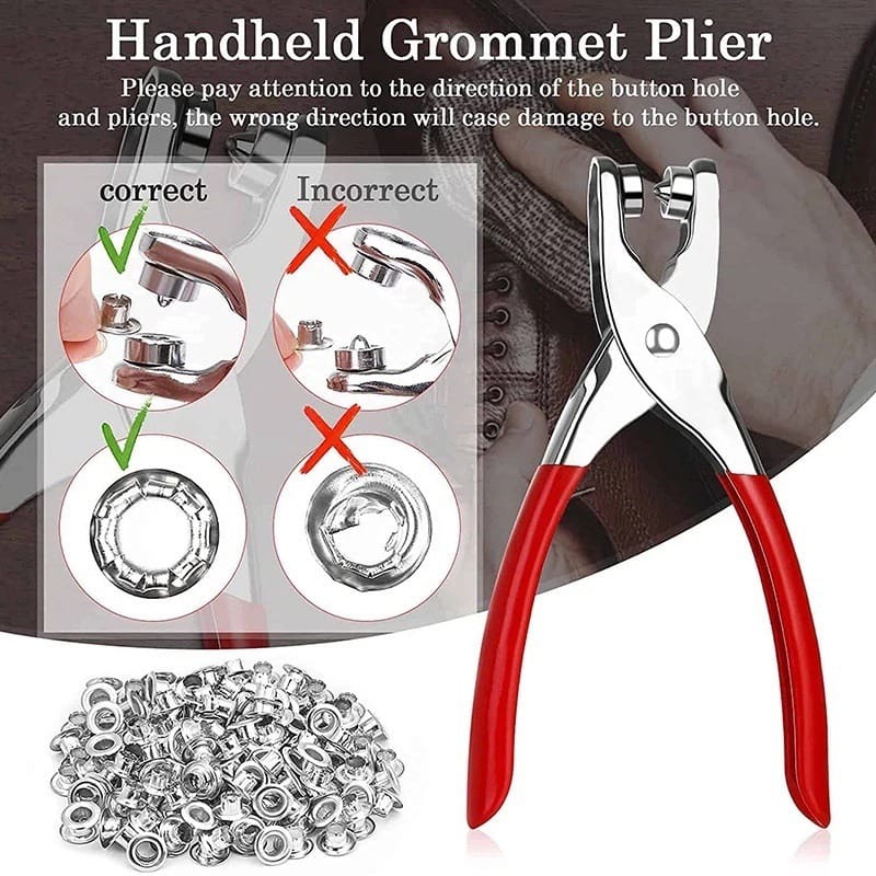 Metal Snaps Buttons Pliers Set Snap Fasteners Ki Tool