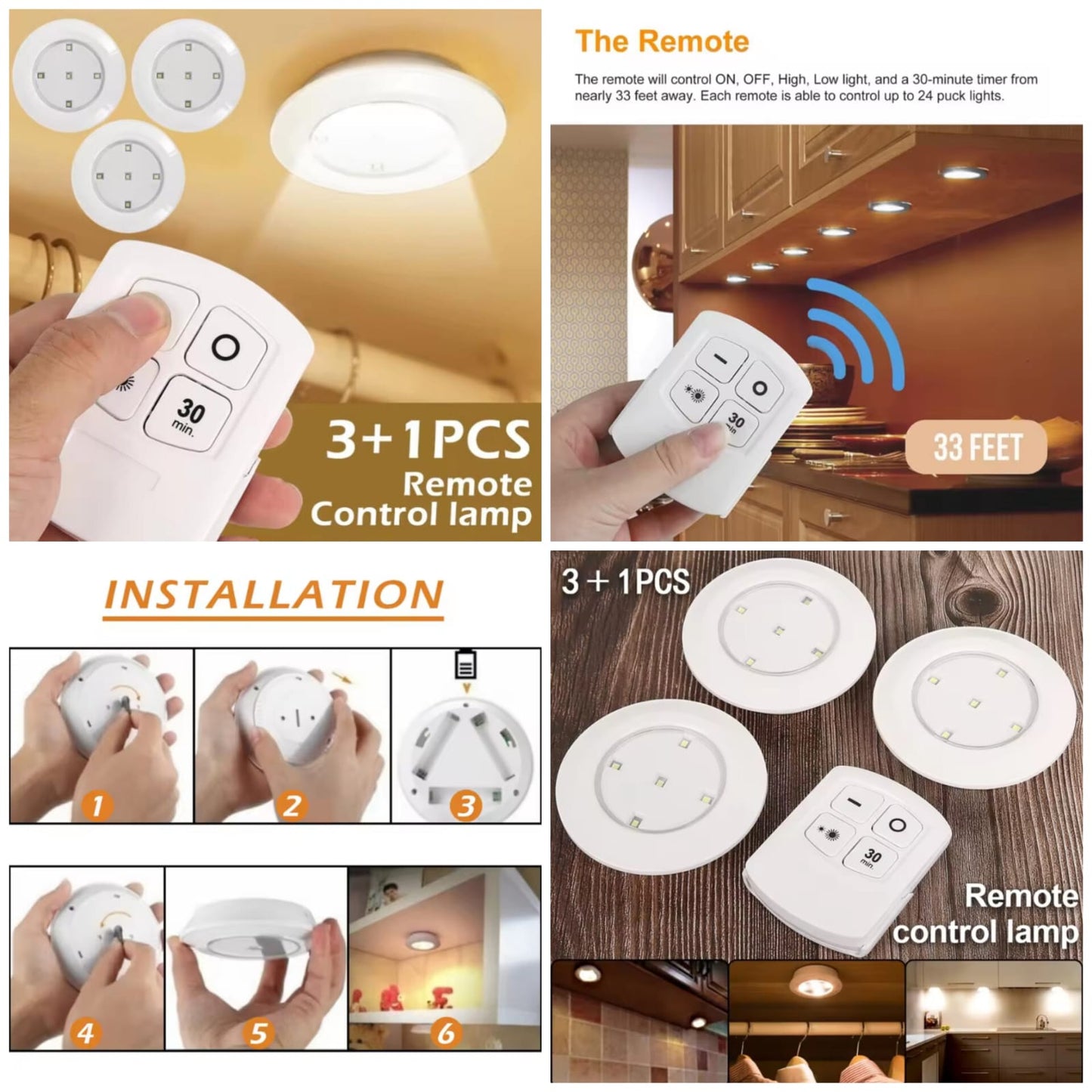3+1 REMOTE CONTROL LAMP