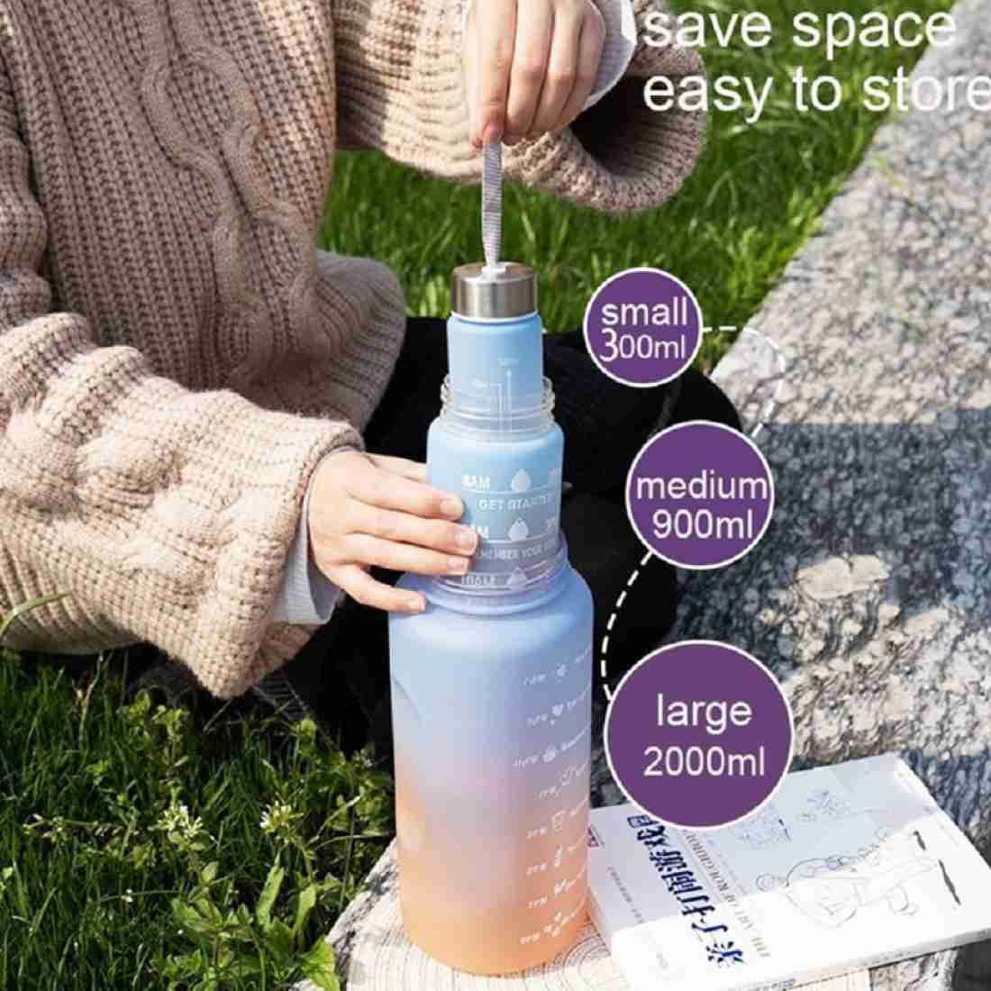 3 in 1 Motivational Water Bottle