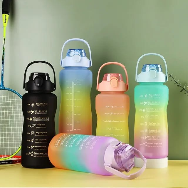 3 in 1 Motivational Water Bottle