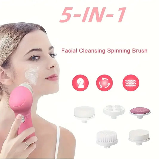 Facial Cleaning Spinning Brush 5 -IN -1