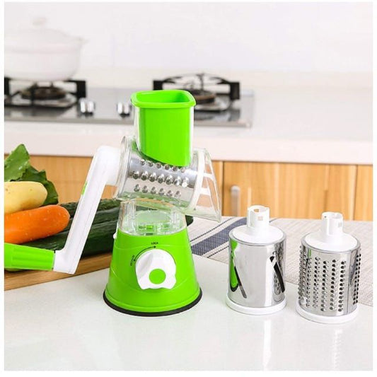 Table Top Drum Multifunctional Roller Vegetable Cutter Hand Crank Home Kitchen Shredder Potato Grater