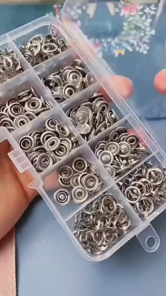 Metal Snaps Buttons Pliers Set Snap Fasteners Ki Tool