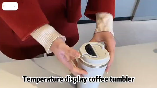 Smart Temperature Display Coffee Cup,  Stainless Steel Insulation Mug with Portable Temperature Monitor