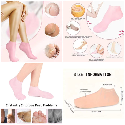 Silicone Moisturizing Socks
